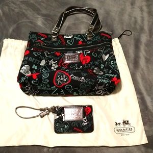 Coach Poppy Tote Bag And Wallet With Dust Cover VGC!!!